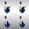Service Caster 4 Inch 316SS Solid Poly Swivel 1-1/2 Inch Expanding Stem Caster Lock Brake, 2PK SCC-SS316TTLEX20S414-SPUS-2-S-2-112 - alternate 1